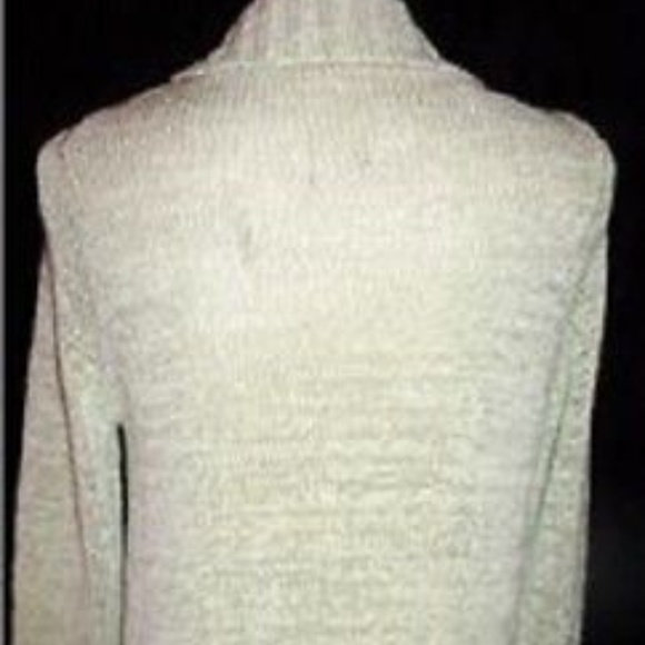 BCBG Maxazria Green Long Open Front Cardigan - Picture 6 of 7